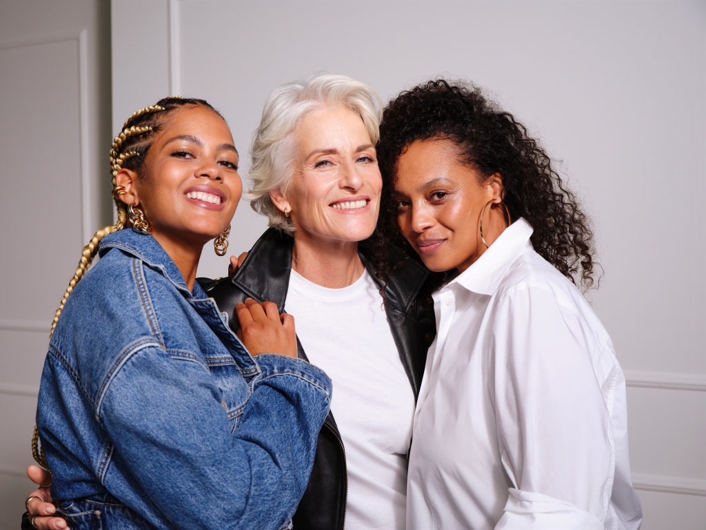 Image of diverse women showcasing their natural beauty, representing Anew by Avon's pro-ageing campaign.